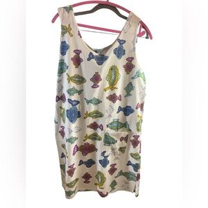 South Beach Apparel XL fish dress pocket